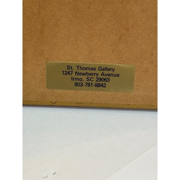 Framed Hummingbird & Flowers Print Artwork Embossed paper In Gold Wooden Frame 1 - Picture 7 of 12